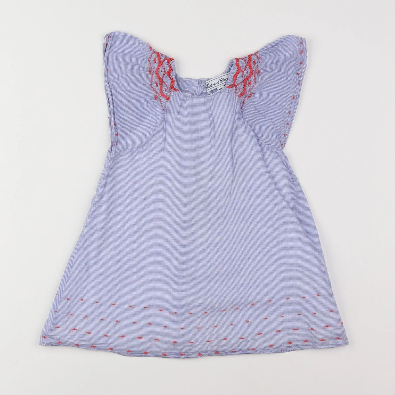 Tartine & Chocolat - robe bleu, rouge - 18 mois